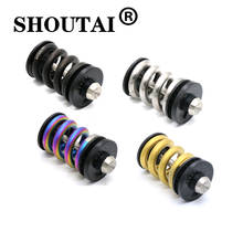 SHOUTAI  Bike TC4 Titanium Alloy Spring Rear Shock Absorber For Brompton BMX Foldable Bicycle Parts 4 Colors 2024 - buy cheap