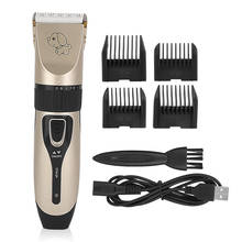 Tinghao usb elétrico de baixo nível de ruído pet hair clipper removedor cortador grooming gato cão aparador de pêlos elétrico animais de estimação máquina de corte de cabelo 2024 - compre barato