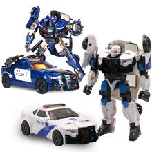 Figura de acción G1 Barricade HBM transformable TF5, coche de policía, modelo de Robot de gran tamaño, juguetes en Stock 2024 - compra barato