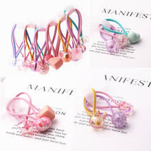 3PCS Color Simplicity Girls Cute Elastic Hair Bands Ponytail Holder Scrunchies Hair Tie Rope Baby Accessories Princess Headwear 2024 - buy cheap