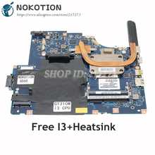 NOKOTION-placa base NIWE2 LA-5752P para Lenovo G560, disipador de calor + i3 en lugar de LA-5754P para Lenovo G565, Z565 2024 - compra barato