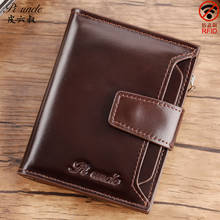 Rfid Genuine Cow Leather Wallet Men Coin Purse Male Cuzdan PORTFOLIO MAN Portomonee Small Walet Pocket original Soft Leather 2024 - buy cheap