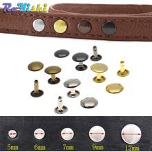 1000 pçs/set Metal Duplo Cap Rebites Stud Rebites Rápidos Colisão Prego do Metal de Spike Couro Craft Repair 4 Cores 2024 - compre barato