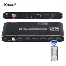 Kebidu-cable compatible con hdmi 4K 60Hz para tv box, interfaz de Audio Martrix con interruptor de arco, divisor 4 en 2, interruptor divisor 2024 - compra barato
