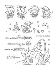 Christmas fairy Transparent Clear Silicone Stamp/Seal for DIY scrapbooking/photo album Decorative clear stamp   A3172 2024 - buy cheap