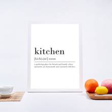 Картина на холсте абстрактная кухня разрешение знак печать современный минималистский художественная работа с цитатами плакаты Бар Кухня Комната Декор Настенная картина 2024 - купить недорого