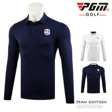 Pgm-camisetas de Golf de manga larga para hombre, ropa deportiva transpirable y cálida para tenis de mesa, 2020 2024 - compra barato