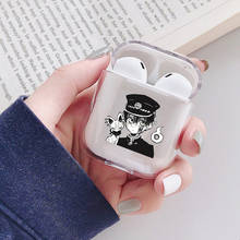 Engraçado jibaku shounen hanako kun tpu macio caso para apple airpods 2 transparente fone de ouvido caso para airpods 1 funda capa 2024 - compre barato