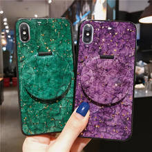 Luxo glitter silicone caso de telefone para iphone xr xs max 11 pro max espelho duro silicone caso de mármore para iphone 6 s 7 8 plus 2024 - compre barato