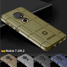 Rugged shield armor case for Nokia 7.2 case silicone soft tpu shockproof case for nokia 7.2 2.3 6.2 cover nokia 1.3 5.3 8.3 case 2024 - buy cheap