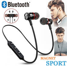 Bluetooth 5.0 Earphone Sports Neckband Magnetic Wireless Headset Stereo Earbuds Music Metal Headphones With Mic For All Phones 2024 - buy cheap