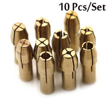 10Pcs Mini Drill Chucks Adapter 0.5mm-3.2mm Dremel Mini Drill Chucks Chuck Adapter Micro Collet Brass For Power Rotary Tool 2024 - buy cheap