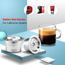 Cápsulas de café para Cafissimo Tichibo, cápsulas rellenables de acero inoxidable, Crema reutilizable, permanente 2024 - compra barato