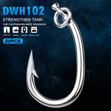 20pc PROBEROS Brand Saltwater Fishing Hook Tuna Hook 10/0#-16/0# Model stainless steel fishhook Made in Taiwan 2024 - buy cheap