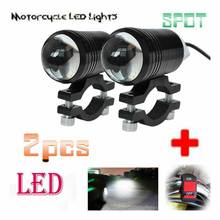 2Pcs Motocycle Fog Lights For Universal Motorcycle LED Headlight Driving Spot Work Lamp With Switch For Dropshipping Wholesale 2024 - купить недорого