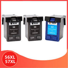 3Pack C6656a C6657a Ink Cartridge for HP 56 57 for HP56 for HP57 56XL 57XL Deskjet 450 450cbi 450ci 450wbt F4140 F4180 5150 5550 2024 - buy cheap
