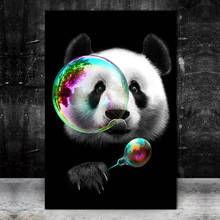 Pintura en lienzo de Panda encantador, pósteres e impresiones de Cuadros, imagen artística de pared para sala de estar, decoración del hogar, Cuadros 2024 - compra barato
