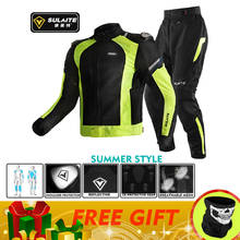 Sulaite jaqueta de motocicleta calças, de verão & inverno estilo moto jaqueta de proteção equipamento roupas de corrida de moto 2024 - compre barato