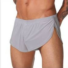 Cuecas masculinas soltas de seda, cueca boxer sexy para esportes, roupa de baixo para homens, tamanho gg 2024 - compre barato