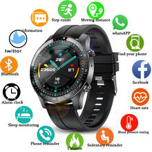 Smartwatch masculino, relógio de pulso de aço com bluetooth para homens, à prova d'água, esportivo, monitoramento de frequência cardíaca + caixa, 2021 2024 - compre barato