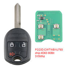 315Mhz 3 botones mando a distancia sin llave Fob coche llave 4D63 80 Chip de Bits M3N5WY72XX ajuste para 2011 2012 2013 2014 FORD F150 2024 - compra barato