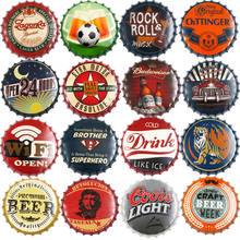 Bottle Cap Metal Tin Signs Poster Plates Beer/Drink/Football/Cafe Retro Decoration Wall Art Plaque Vintage Home Decor 2024 - buy cheap