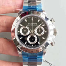 40mm Men's Watch Sapphire Glass Luxury Brand Automatic Stainless Steel Case Waterproof Black Dial Luminous Watch Men AAA1 2024 - buy cheap