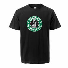 Целлюлоза фантастика Джулс кофе забавный фильм Мужская футболка короткий рукав Модная хлопковая летняя футболка Повседневная футболка 2020 мужская одежда 2024 - купить недорого