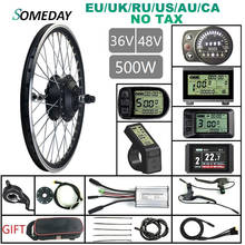 Warterproof Plug 36V/48V 500W Electric Bike Conversion Kit Front Drive Hub Motor Wheel with Brushless Gear Hub Motor 2024 - buy cheap