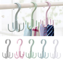 1PC 360-Degree Rotatable Hanger Home Use Wardrobe Multi-Function Bag Tie Hanger Scarf  Rack Clothes Storage Rack Organzier 2024 - buy cheap