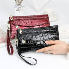 PU Leather Women's Wallets Zipper Design Long Ladies Wallet Handbag Clutch Bag Red Purse Crocodile Purses 2024 - buy cheap