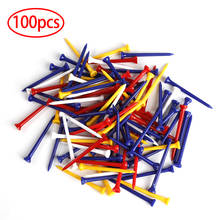 100 Pcs/Pack 83mm Durable Plastic Mix Color Golf Tees Golf Accessories Outdoor Sports Golfer Aid Tool Hot Sale 2024 - buy cheap
