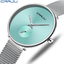 CRRJU Watch Women Stainless Steel Quartz Watches Lady Top Brand Luxury Fashion Clock Simple Wrist Watch Relogio Feminino 2024 - buy cheap