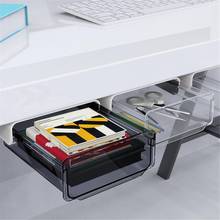 Storage Drawer Self Stick Pencil Tray Under Desk Table Organizer Box Stand Self-adhesive Under-drawer Holder Home Storage 2024 - buy cheap