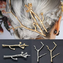 Elegant Metal Tree Branch Hairpins Hair Clips for Women Barrettes Female Headwear Alloy Hair Accessories Hairgrips 2024 - buy cheap