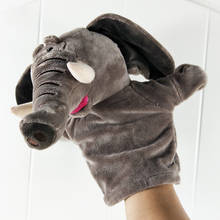 Grey Elephant hand puppet children plush toy Elephant kindergarten hand puppet doll baby stuffed toy 2024 - buy cheap