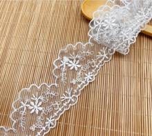 5 Meters/Lot 4.3cm DIY Lace Trims Hot Sale Embroidery Lace Ribbon Wedding Bride Dress Sewing Craft 2024 - buy cheap