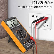 Цифровой мультиметр DT9205A +, профессиональный транзисторный испытатель переменного/постоянного тока, электрический испытательный прибор NCV, аналоговый ампервольтметр с автоматическим диапазоном 2024 - купить недорого