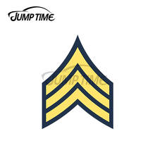 JumpTime 13 x3cm US Army Sergeant Personality Car Sticker Scratch-Proof Decal Auto Refrigerator Laptop Waterproof Vinyl Car Wrap 2024 - buy cheap