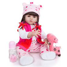 Keiumi-boneca bebê reborn, 57 cm, silicone macio, princesa, recém-nascido, presente surpresa, brinquedo 2024 - compre barato