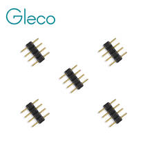 4pin RGB connector, 4 pin needle, male type double 4pin, small part for LED Strip Light RGB 3528 and 5050 strip 10pcs/lot 2024 - buy cheap