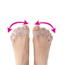 1 par hallux valgus cintas toe separador sobreposição dedos do pé reabilitação tratamento osso dispositivo orthotic pés cuidados 2024 - compre barato