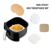 10Pcs/Lot 2020 Hot  6-9inch Air Fryer Liners Bamboo Steamer Liners Premium PerforatedSilicon Paper Steaming Papers Non-stick 2024 - buy cheap
