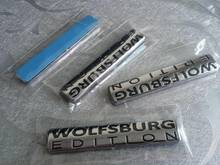 Emblema da edição wolfsburcar abs 4 unidades, para porta-malas do carro traseiro decalque adesivo 2024 - compre barato