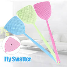 2 Pcs Practical Fly Swatter Plastic Durable Long Handle Solid Color Home Fly Swatter Mosquito Repellent Tool 2024 - buy cheap