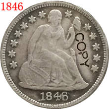 Monedas de la copia de la libertad de los EE. UU. 1846 2024 - compra barato