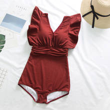 2020 женский Монокини, Цельный купальник, купальный костюм с пуш-ап, одежда для плавания, летняя сексуальная одежда для пляжа, купальный костюм на косточках, пляжные костюмы 2024 - купить недорого