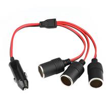 Universal DC 12-24V 180W Black+Red High Power 3 Way Car Charger Cigarette Lighter Plug Socket Splitter Adapter With Fuse 2024 - buy cheap