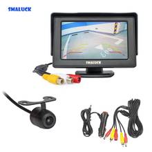 SMALUCK Universal 4.3" Color TFT LCD Car Monitor with HD Rear View Car Camera Parking System Free Video Cable 2024 - buy cheap
