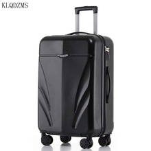 KLQDZMS 20"22"24"26inch Men Business  Rolling Luggage Spinner PC trolley suitcase wear-resistant Women carry on travel bags 2024 - buy cheap